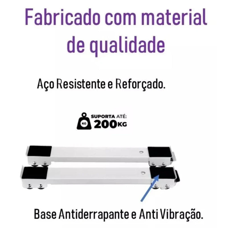 Suporte C/ Rodinhas para Eletrodomésticos