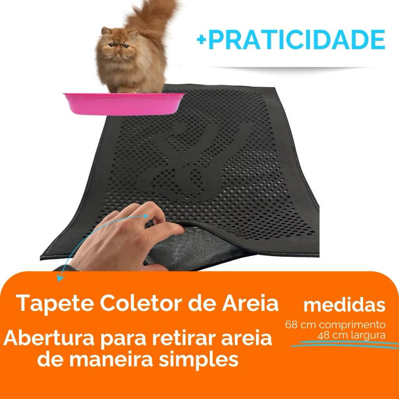 Tapete Coletor De Areia Para Gatos